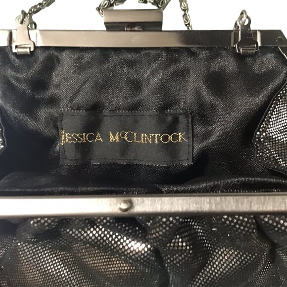 Jessica McClintock Evening Bag Clutch Shoulder Bag Formal - Stylish and Shimmer - Picture 2 of 3